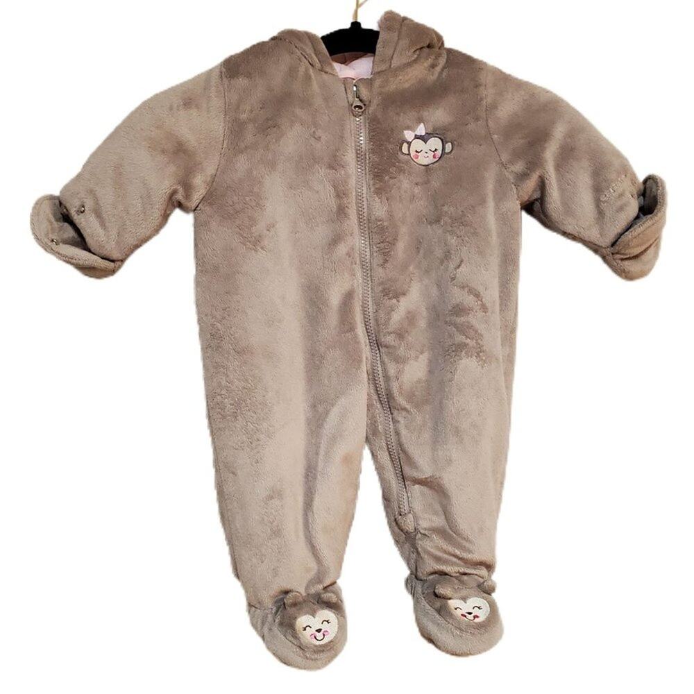 Carter's Baby‎ Girl's 6 To 9 Months Full Body Jumpsuit Coat Fleece